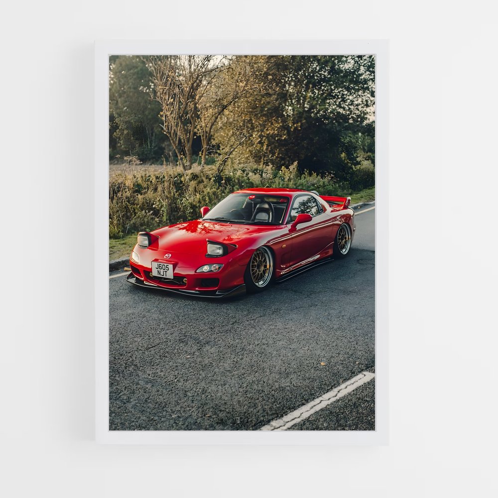 Poster Rx- Route – affiche Mazda (vue 3)